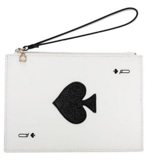 Kate Spade Taft Street Harriet Queen of Spades Card Wristlet bag nwot - Picture 3 of 11